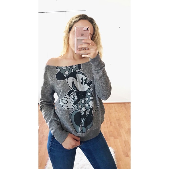 off the shoulder disney shirt
